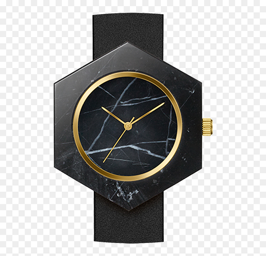 Black Marble Hex Body-0 - 六 角形 手錶, HD Png Download - black marble png