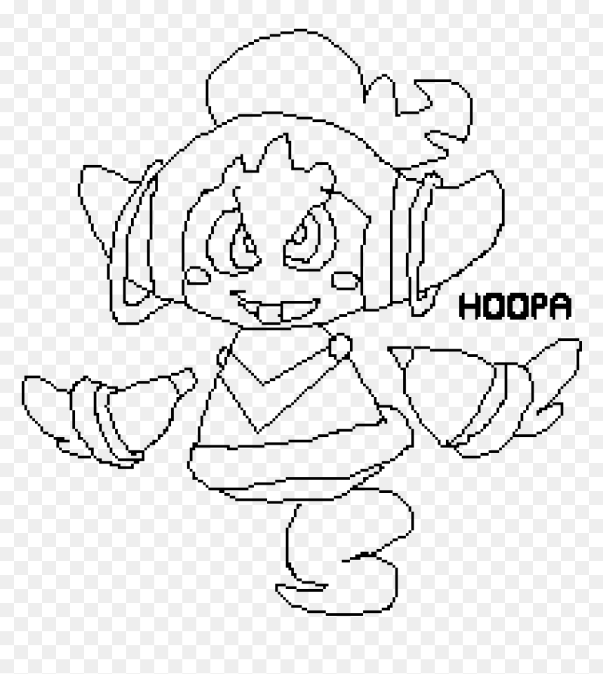 Line Art, HD Png Download - hoopa png