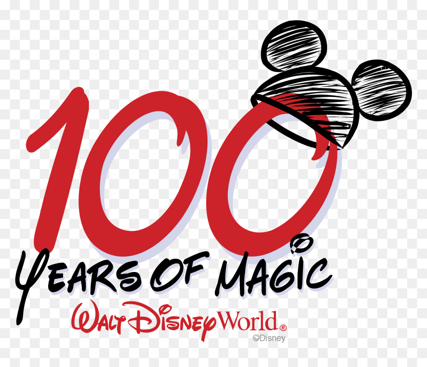 100 Years Of Magic Logo Png Transparent - Graphic Design, Png Download - svg 100 png