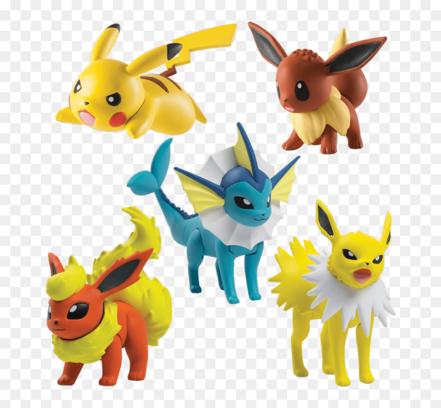 Tomy Pokémon Multi Figure Pack - Wicked Cool Toys Flareon, HD Png Download - hawlucha png