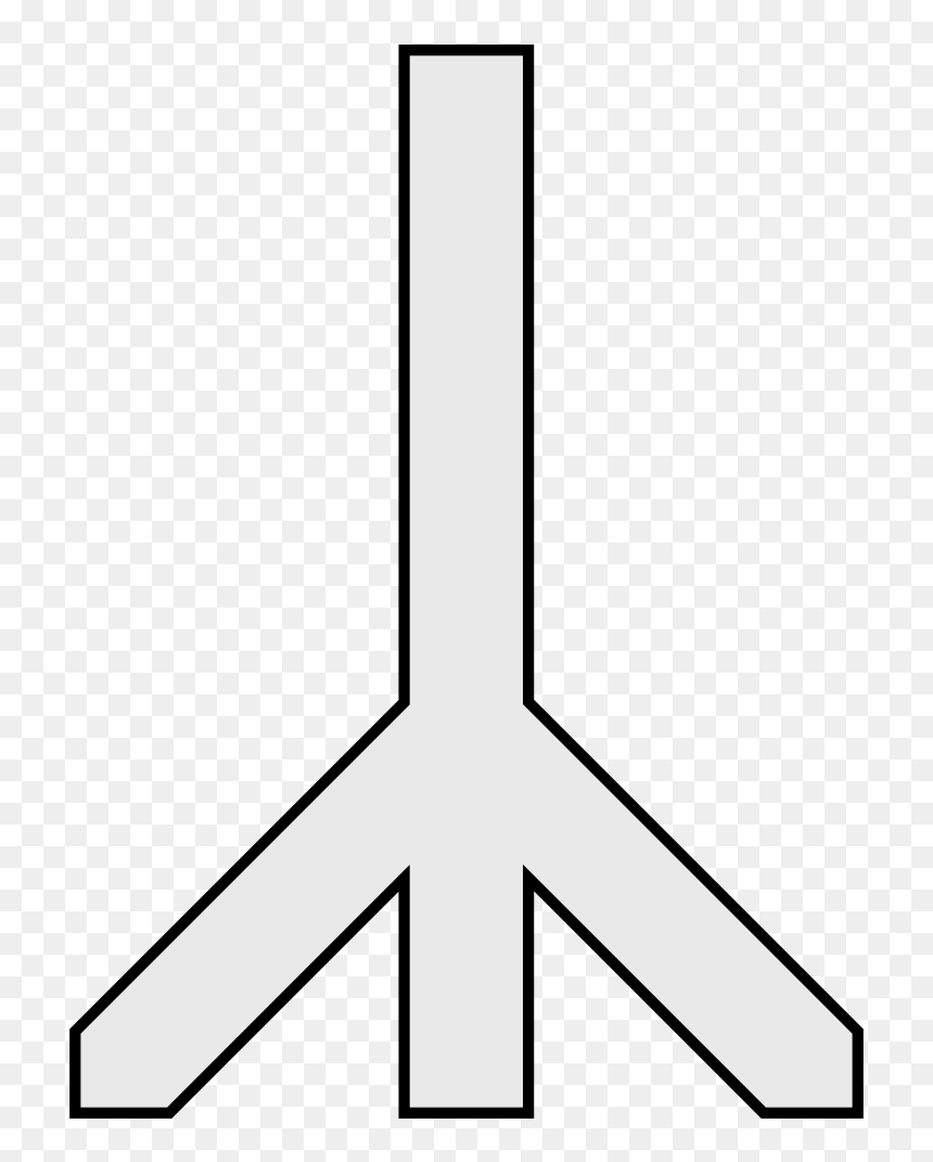 Line Art, HD Png Download - broken cross png
