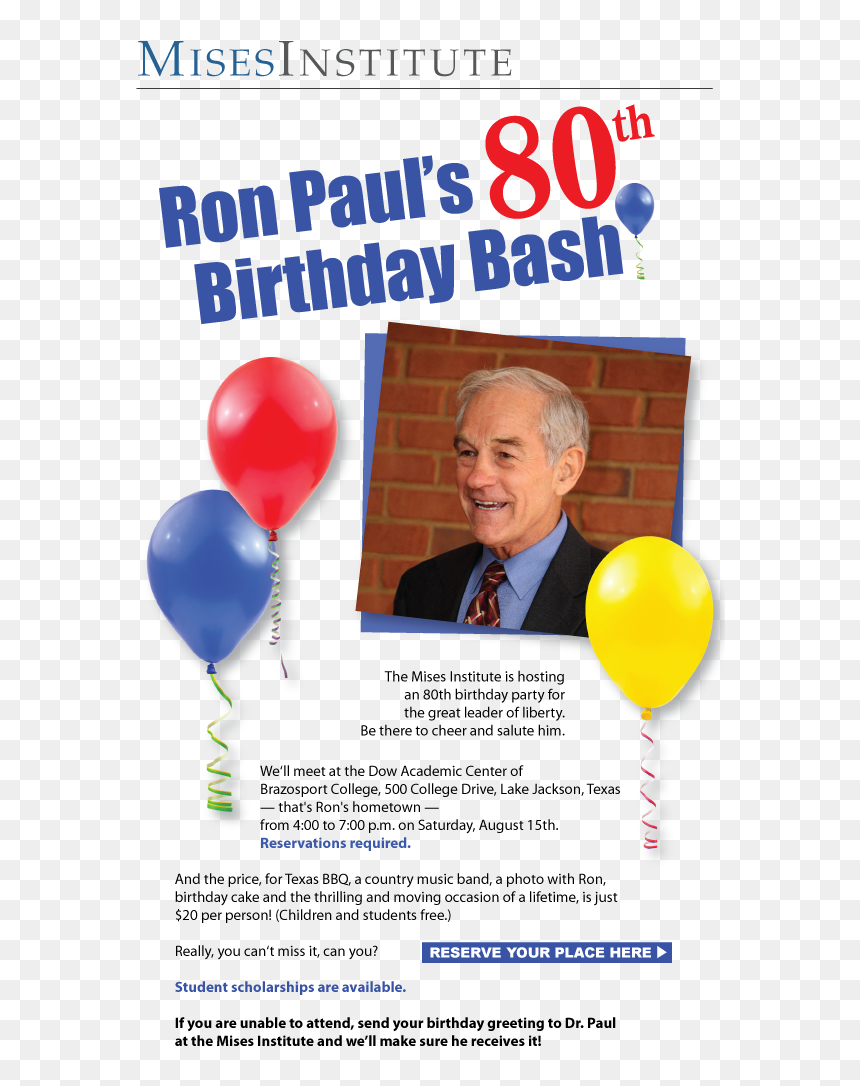 Birthday, HD Png Download - ron paul png