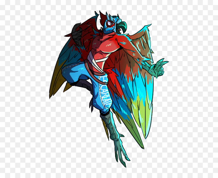 Colorful Aarakocra, HD Png Download - hawlucha png