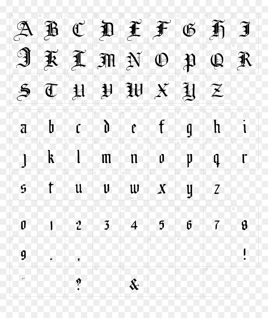 Altgotisch Font, HD Png Download - broken cross png