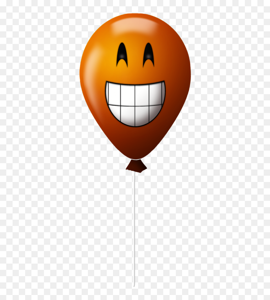 Emoticon Balloon Smile - Smiley, HD Png Download - gasping emoji png