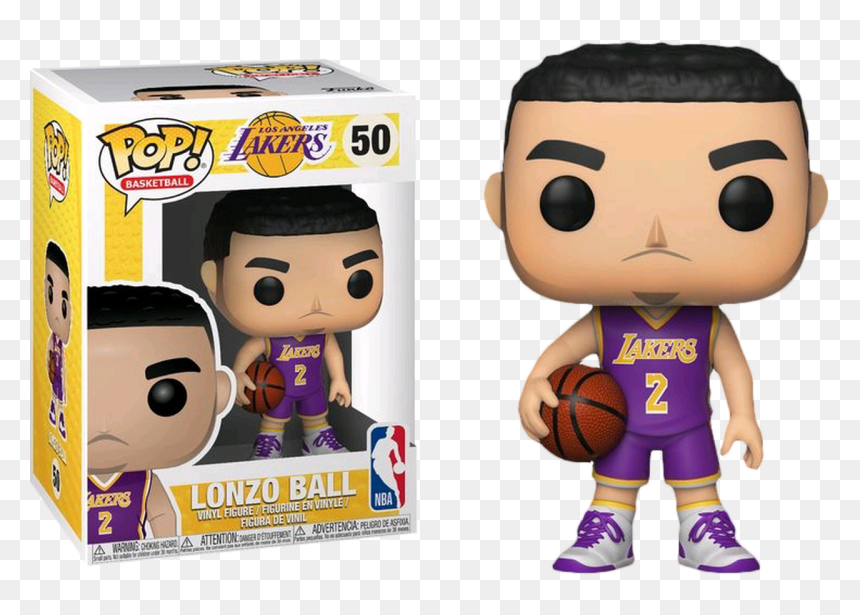 Lonzo Ball L - Funko Pop Nba Players, HD Png Download - lonzo png