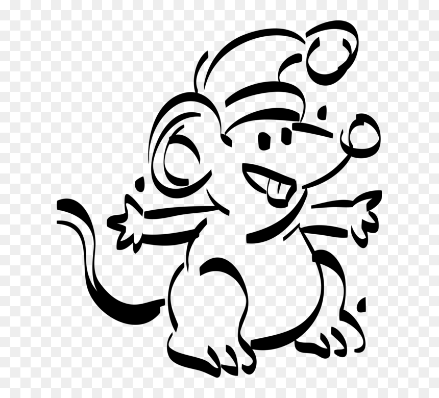 Vector Illustration Of Rodent Mouse With Christmas, HD Png Download - santa hat vector png
