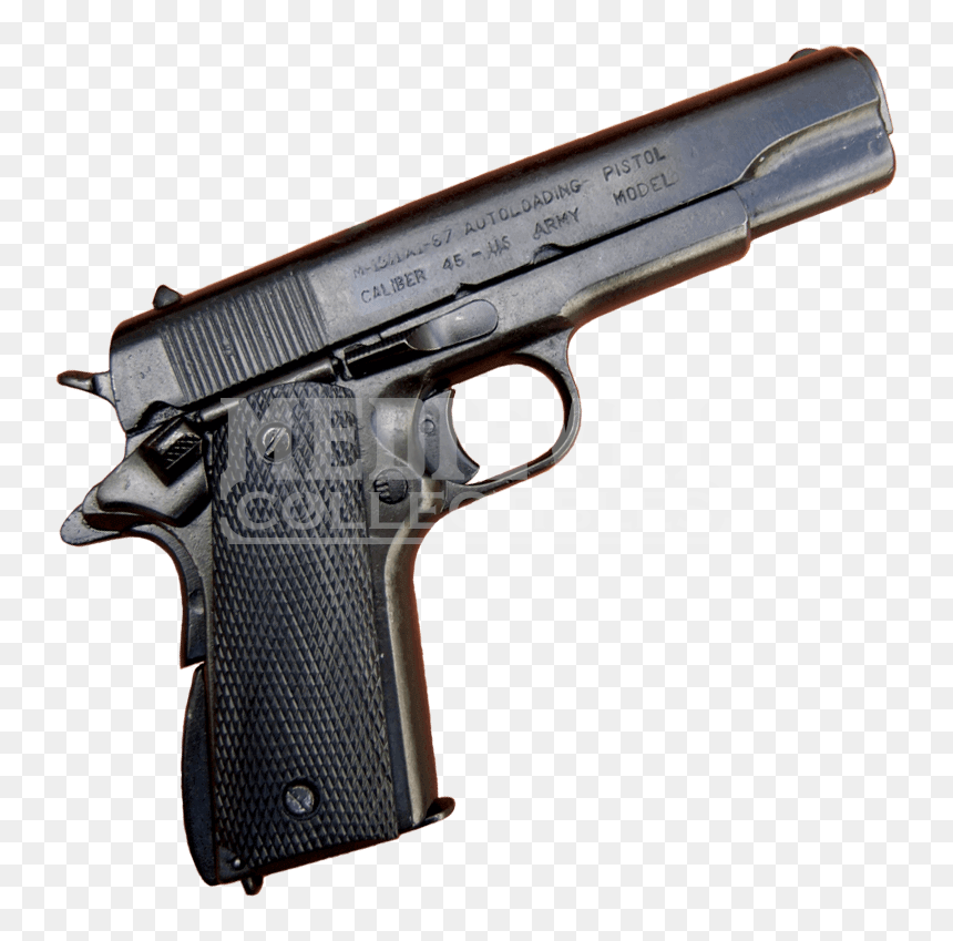 M1911 45 Caliber Automatic Pistol Black Fd1227 By Medieval - M1911 Automatic, HD Png Download - colt 45 beer png
