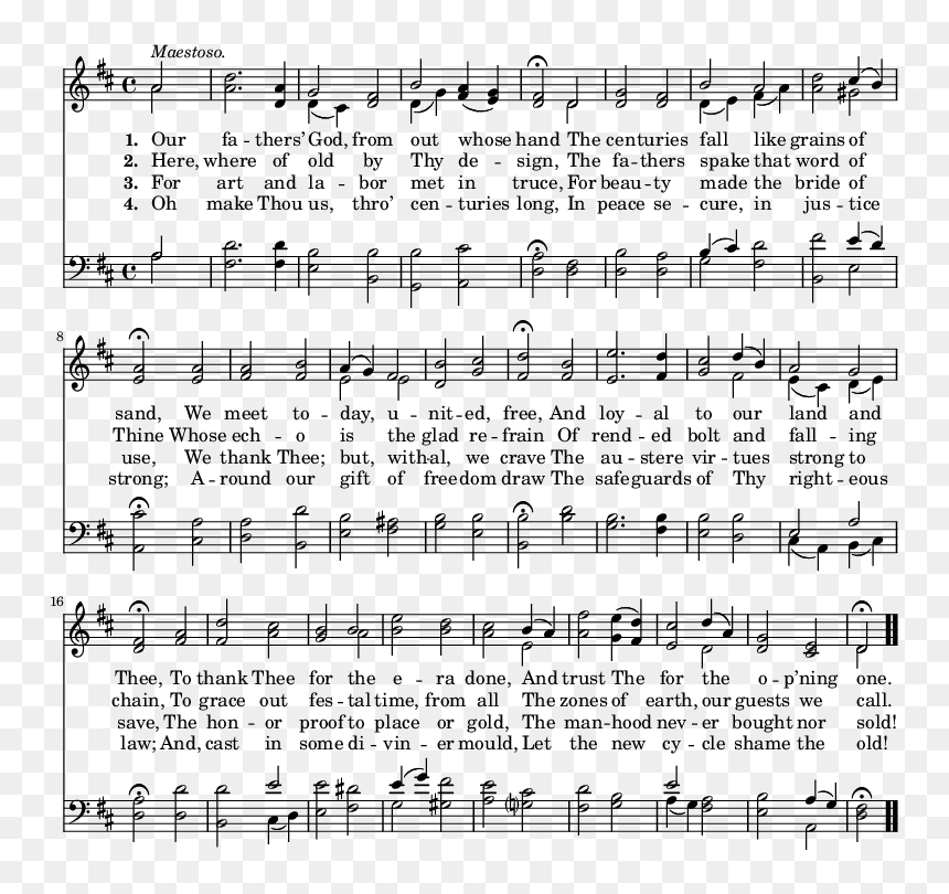 Elative C - Sheet Music, HD Png Download - fermata png