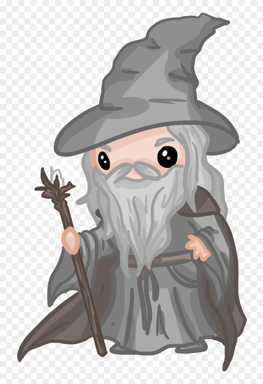You Shall Not Pass - Gandalf Cute Drawing, HD Png Download - you shall not pass png