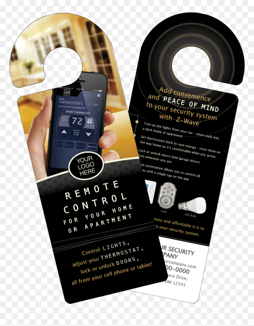 Z-wavedoorhanger, HD Png Download - door hangers png