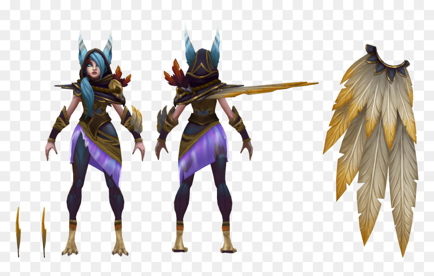 Dawnbringer Xayah, HD Png Download - xayah png