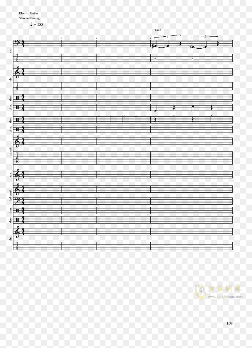 Hit The Road Jack And Epic Sax Guy钢琴谱第1页 , Png Download - Parallel, Transparent Png - epic sax guy png