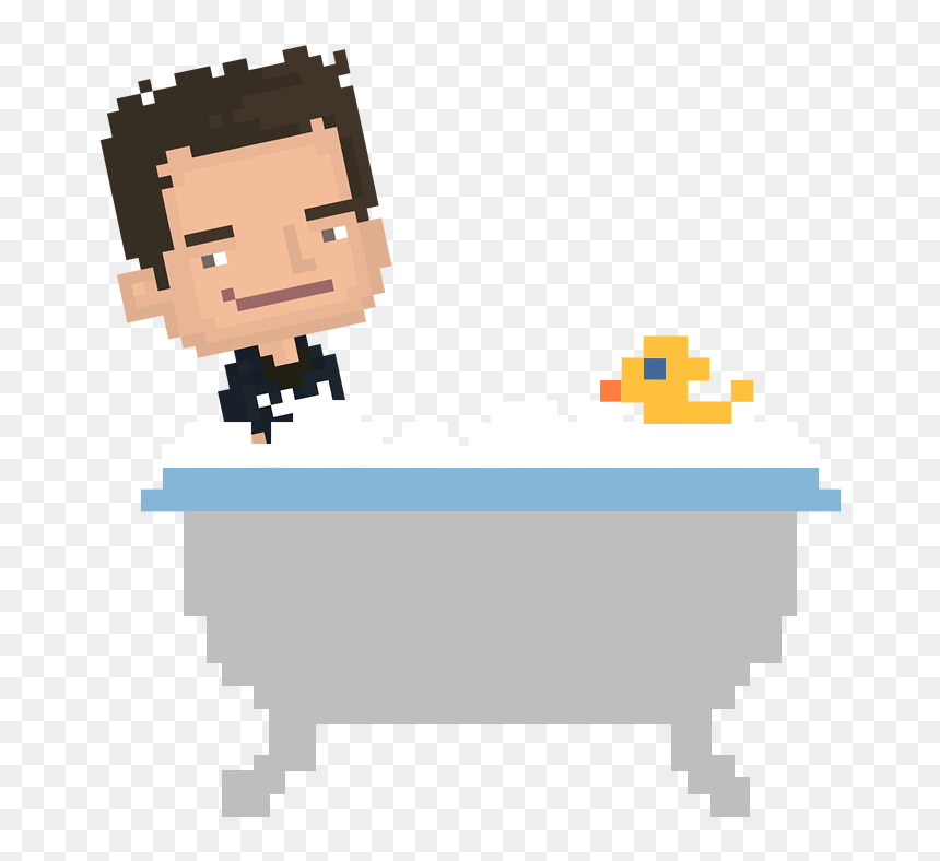 Matias Ammeessa - Minecraft Bath Pixel Art, HD Png Download - epic sax guy png