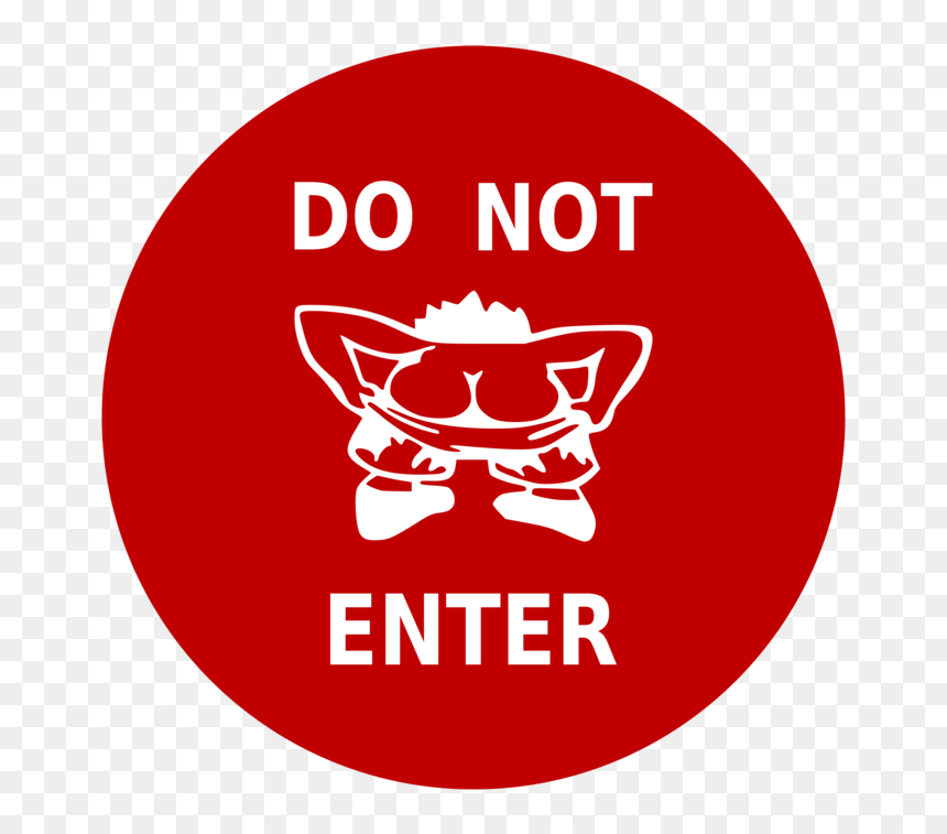 Do Not Enter Sign Cute, HD Png Download - door hangers png