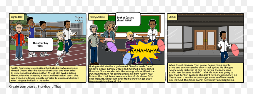 Ghost By Jason Reynolds Storyboard, HD Png Download - ghost gif png