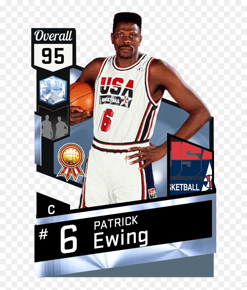 Robin Lopez Nba 2k17, HD Png Download - patrick ewing png
