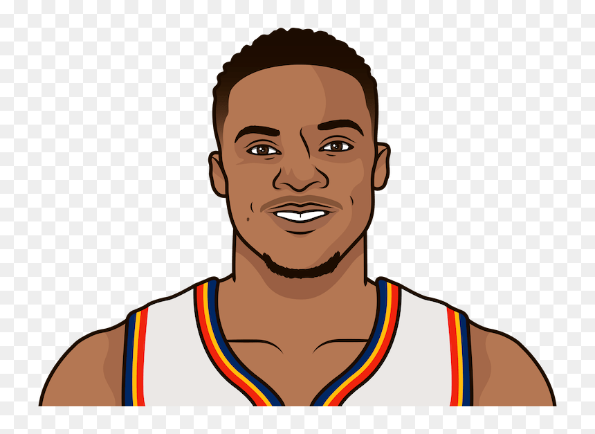 Paul George Cartoon Okc, HD Png Download - patrick ewing png