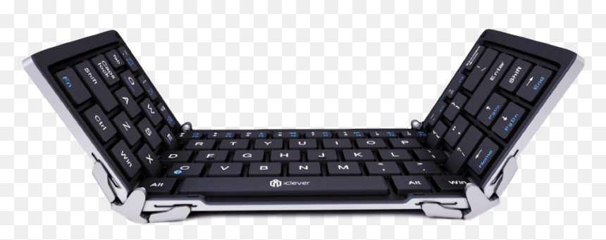 Iclever Foldable Keyboard - Foldable Keyboard For Raspberry Pi, HD Png Download - ios keyboard png