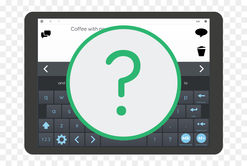 Smartbox Text Talker, HD Png Download - ios keyboard png