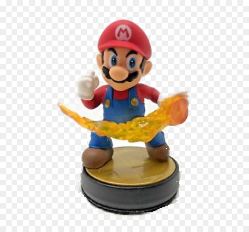 Mario Amiibo Marioamiibo Freetoedit - Smash Bros Amiibo Mario, HD Png Download - gold mario amiibo png