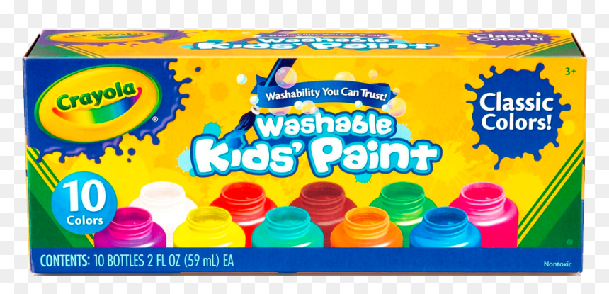 Crayola Paint Set, HD Png Download - bote de pintura png