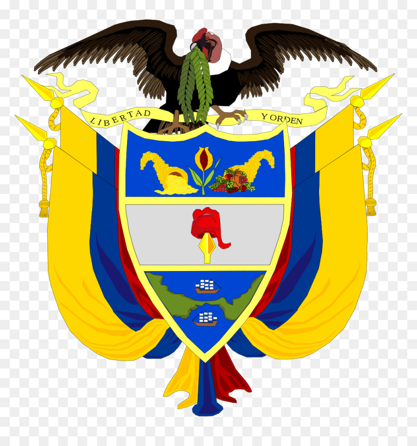 Colombian Coat Of Arms, HD Png Download - escudo de colombia png
