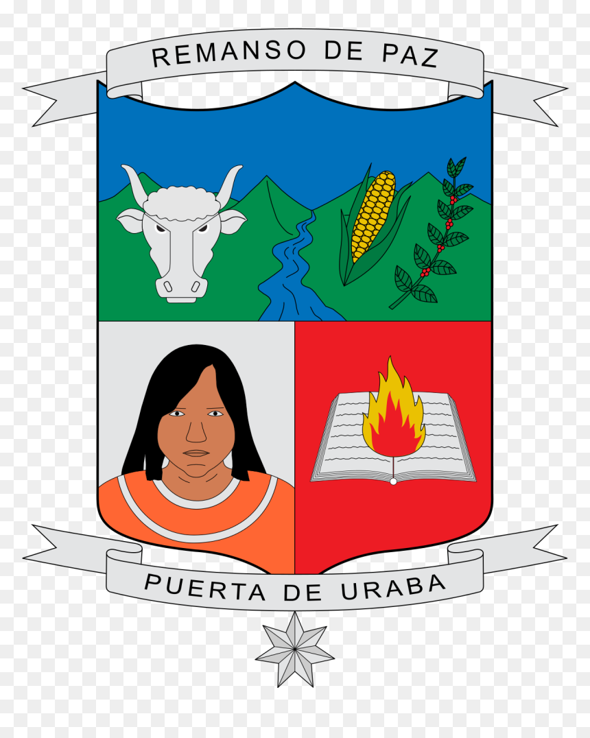 Escudo Y Bandera De Dabeiba, HD Png Download - escudo de colombia png