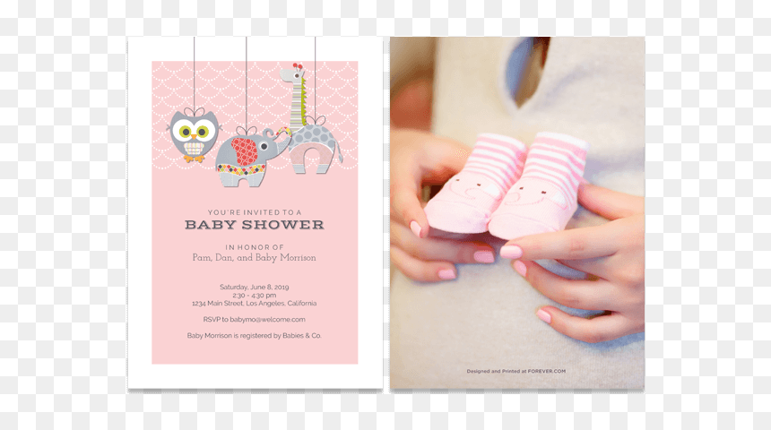 Ellie Elephant & Friends - Greeting Card, HD Png Download - baby elephant baby shower png