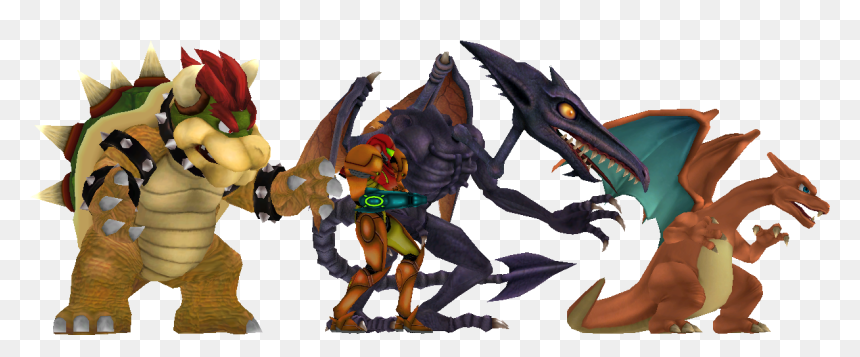 Ridley Size Smash Bros, HD Png Download - samus melee png