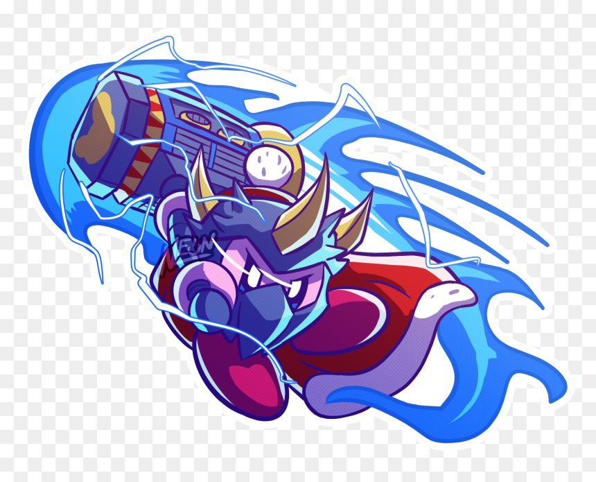 Masked Kirb - Illustration, HD Png Download - dedede png