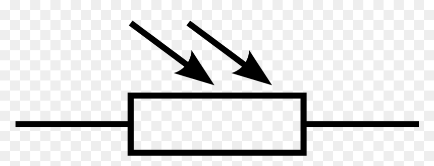 Light-dependent Resistor Schematic Symbol - Light Dependent Resistor Symbol, HD Png Download - resistor symbol png