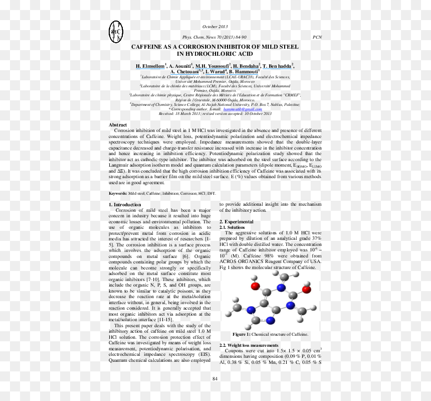 Document, HD Png Download - caffeine molecule png