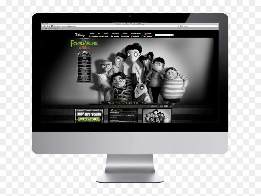 Ck Fweenie Web 1a - Mobile Compatible Website, HD Png Download - tim burton png