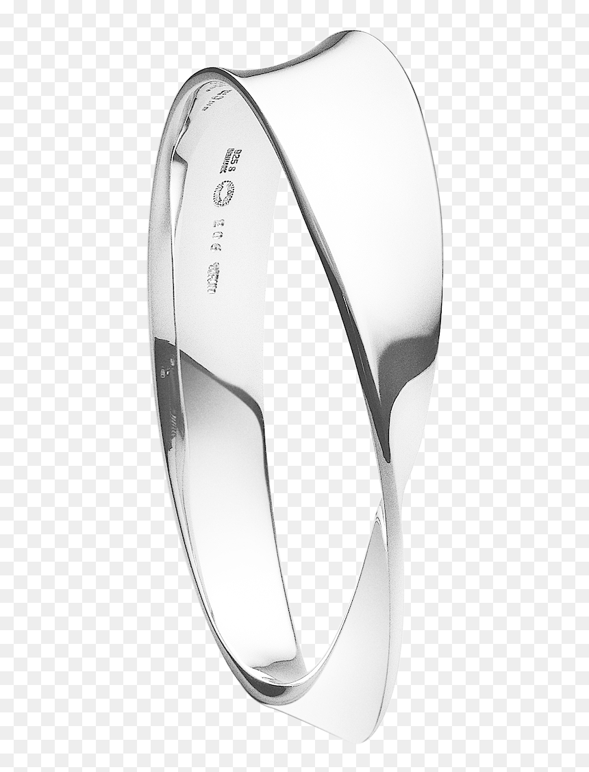 Möbius Sterling Silver Bangle - Georg Jensen Armband Torun, HD Png Download - one ring png