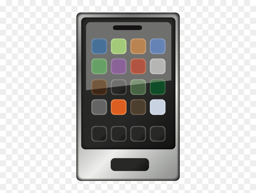 Iphone, HD Png Download - cell phone emoji png