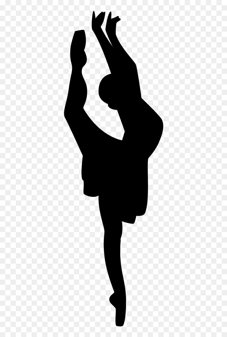 Athletic Dance - Silhouette Of Ballet Dancer, HD Png Download - dancer emoji png