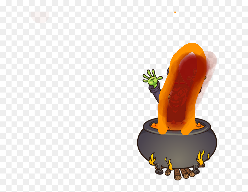 Cartoon, HD Png Download - witch cauldron png