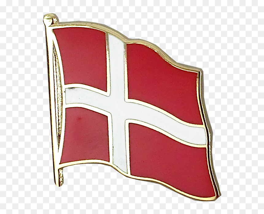 Denmark Flag Lapel Pin - Crest, HD Png Download - denmark flag png