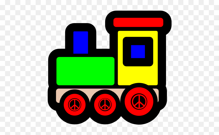 Toy Train Icon Christmas Xmas Electronics Peace Symbol - Toy Train Clip Art, HD Png Download - peace icon png