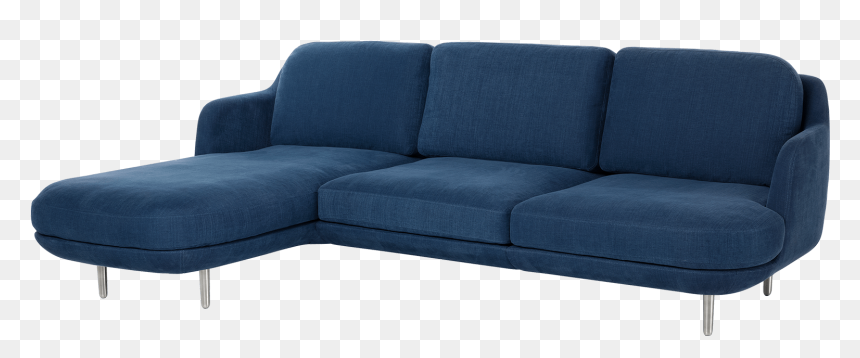 Fritz Hansen Lune 3-seater Sofa Jamie Hayon Jh302 Indigo - Couch, HD Png Download - chaise png