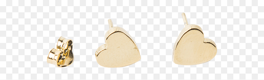 Imagen De Single Broken Filled Heart Stud Earring - Earrings, HD Png Download - tuerca png