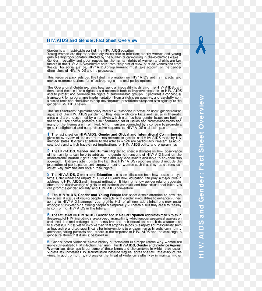 Gender Equality Information, HD Png Download - aids png