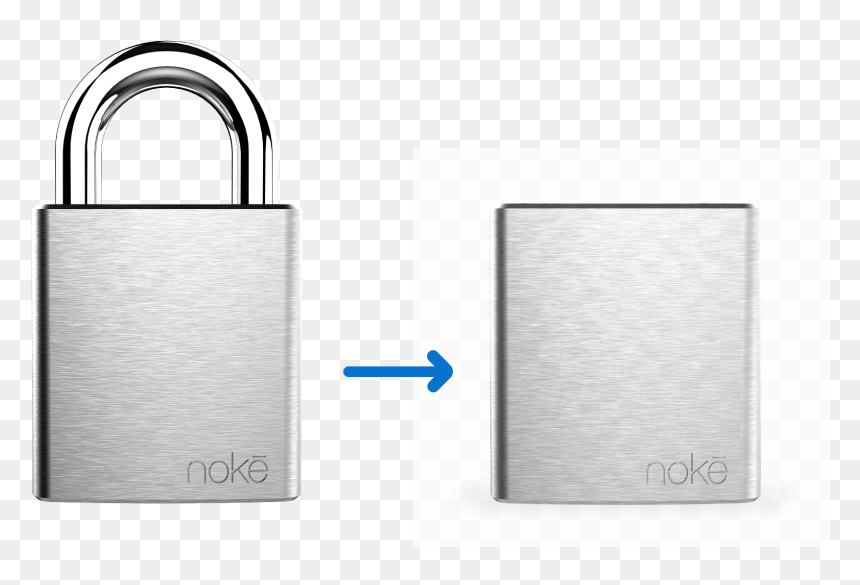 Nokē Lock Block Hd Lock Shackle Remove - Door, HD Png Download - white lock png