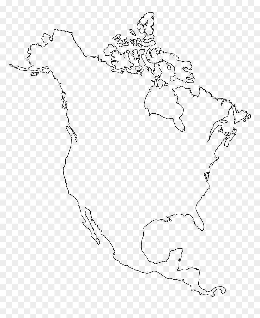 America Map Png , Png Download - Gray Cheeked Thrush Range, Transparent Png - map of america png