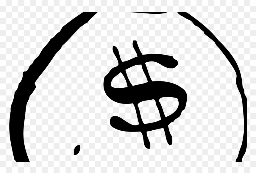 Stock Bag Black And White Clipart - Green Money Bag Clipart, HD Png Download - mt rushmore png