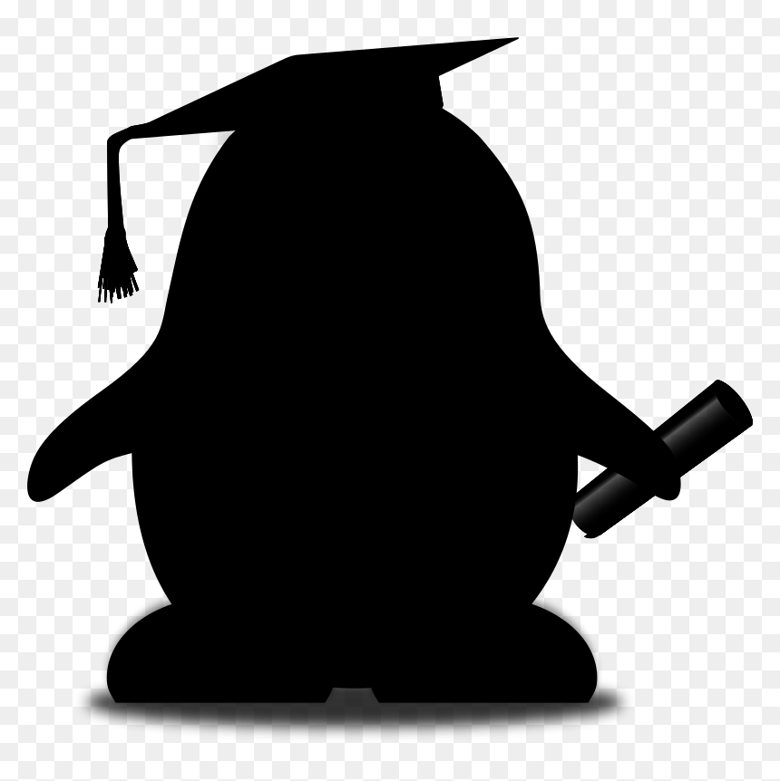 Penguin Canvas Man Silhouette Paper - Cartoon, HD Png Download - art canvas png