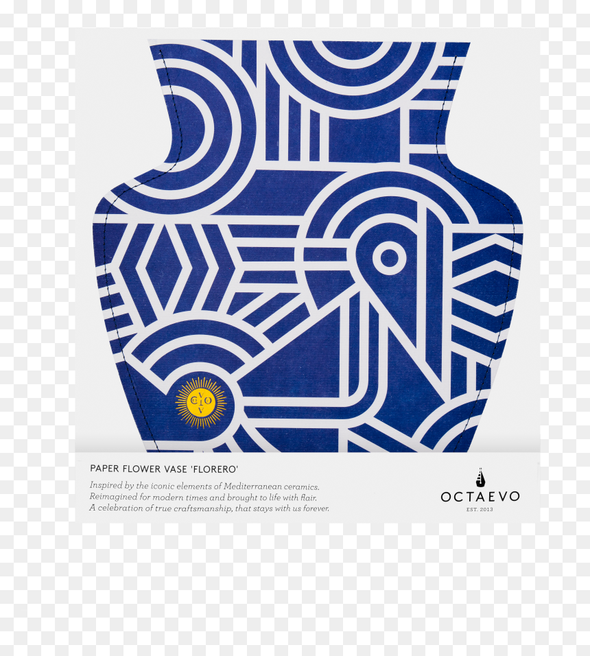 Paper Vase Greco, HD Png Download - florero png