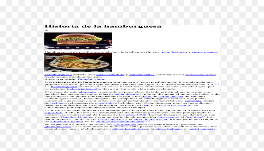 Fast Food, HD Png Download - hamburguesa sencilla png