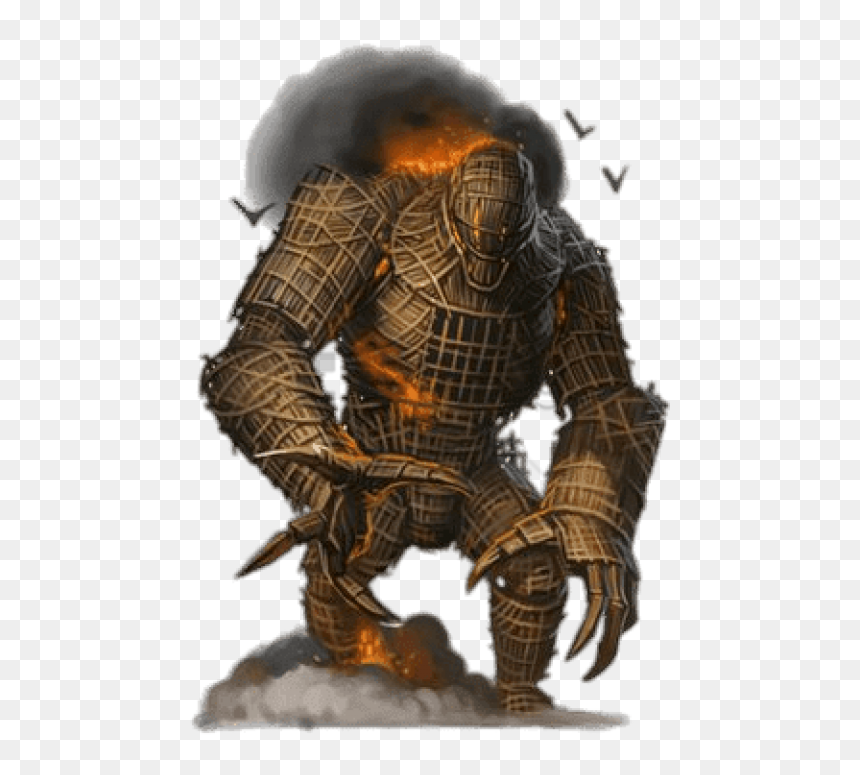 Burning Wicker Man Pathfinder Png Image With Transparent - Wicker Man, Png Download - burning man png